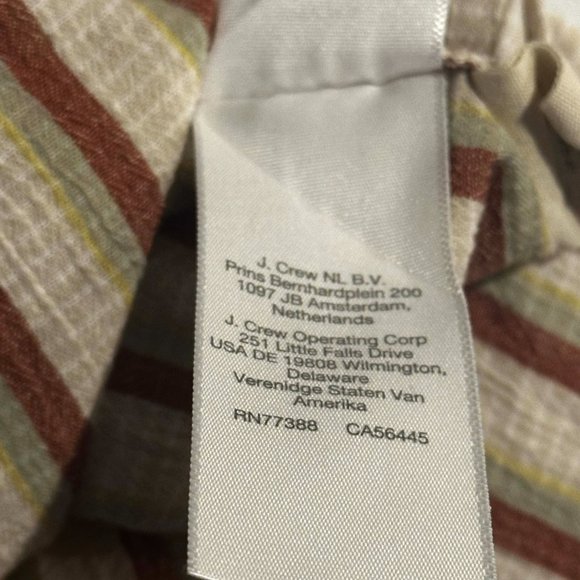 Madewell Striped Crop Top - Cream and Red - Picture 9 of 14